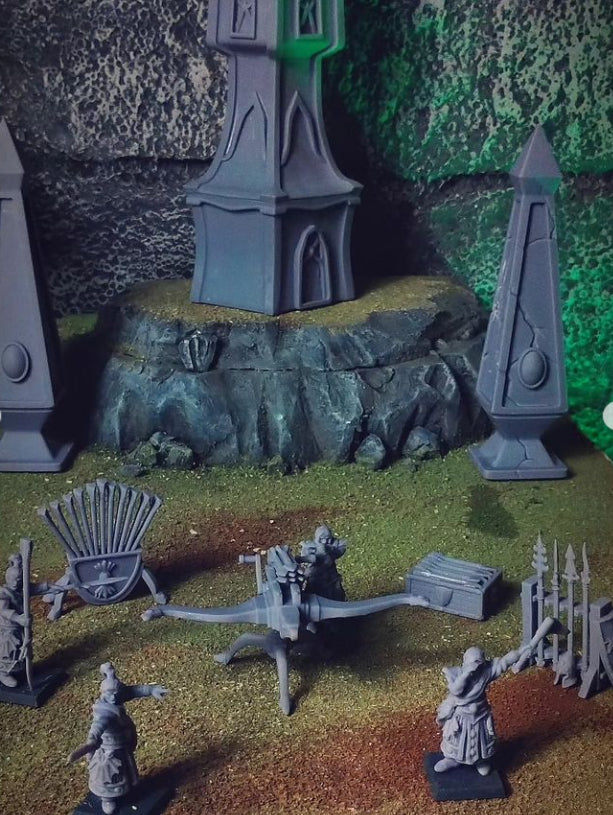 Elven Bolt Thrower – Landor Miniatures 3D Printed Miniature (32mm) - image 1