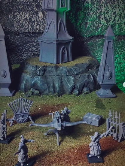 Elven Bolt Thrower – Landor Miniatures 3D Printed Miniature (32mm) - image 1