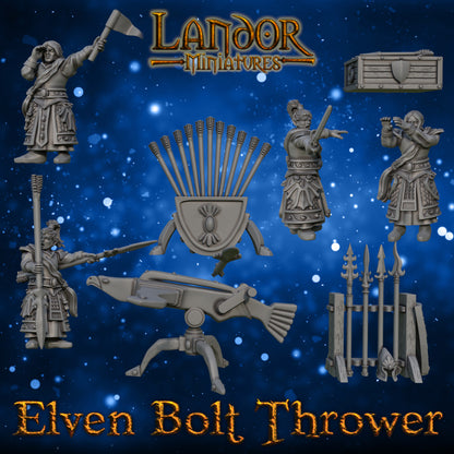 Elven Bolt Thrower – Landor Miniatures 3D Printed Miniature (32mm) - image 7