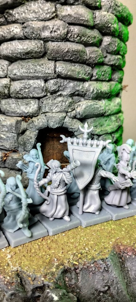 Elven archers – Landor Miniatures 3D Printed Miniature (32mm) - image 1