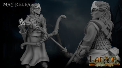 Elven archers – Landor Miniatures 3D Printed Miniature (32mm) - image 12
