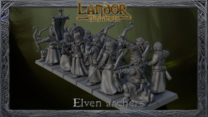 Elven archers – Landor Miniatures 3D Printed Miniature (32mm) - image 17
