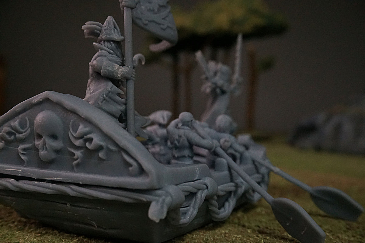 Pirate Rowboat – Landor Miniatures 3D Printed Miniature (32mm) - image 1