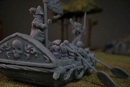 Pirate Rowboat – Landor Miniatures 3D Printed Miniature (32mm) - image 1