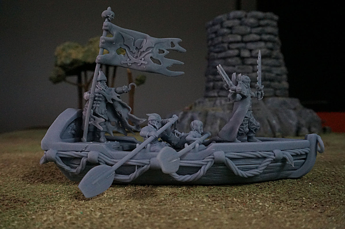 Pirate Rowboat – Landor Miniatures 3D Printed Miniature (32mm) - image 9