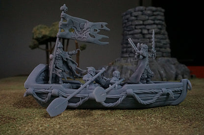 Pirate Rowboat – Landor Miniatures 3D Printed Miniature (32mm) - image 9