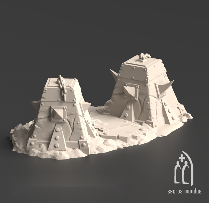 Warpzel-1A, No Git's Land Gulch - Sacrusmundus terrain reference render