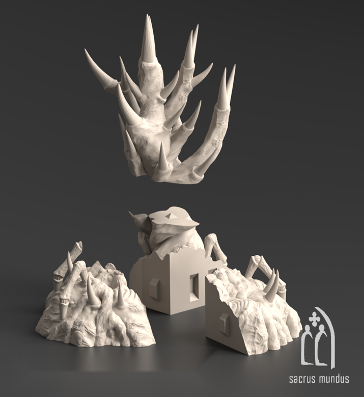 Tulipa, The Assimilated Planet - Sacrusmundus terrain reference render