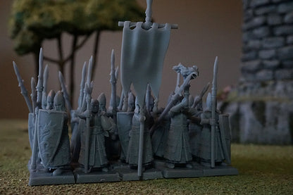 Elven Spearmen – Landor Miniatures 3D Printed Miniature (32mm) - image 1