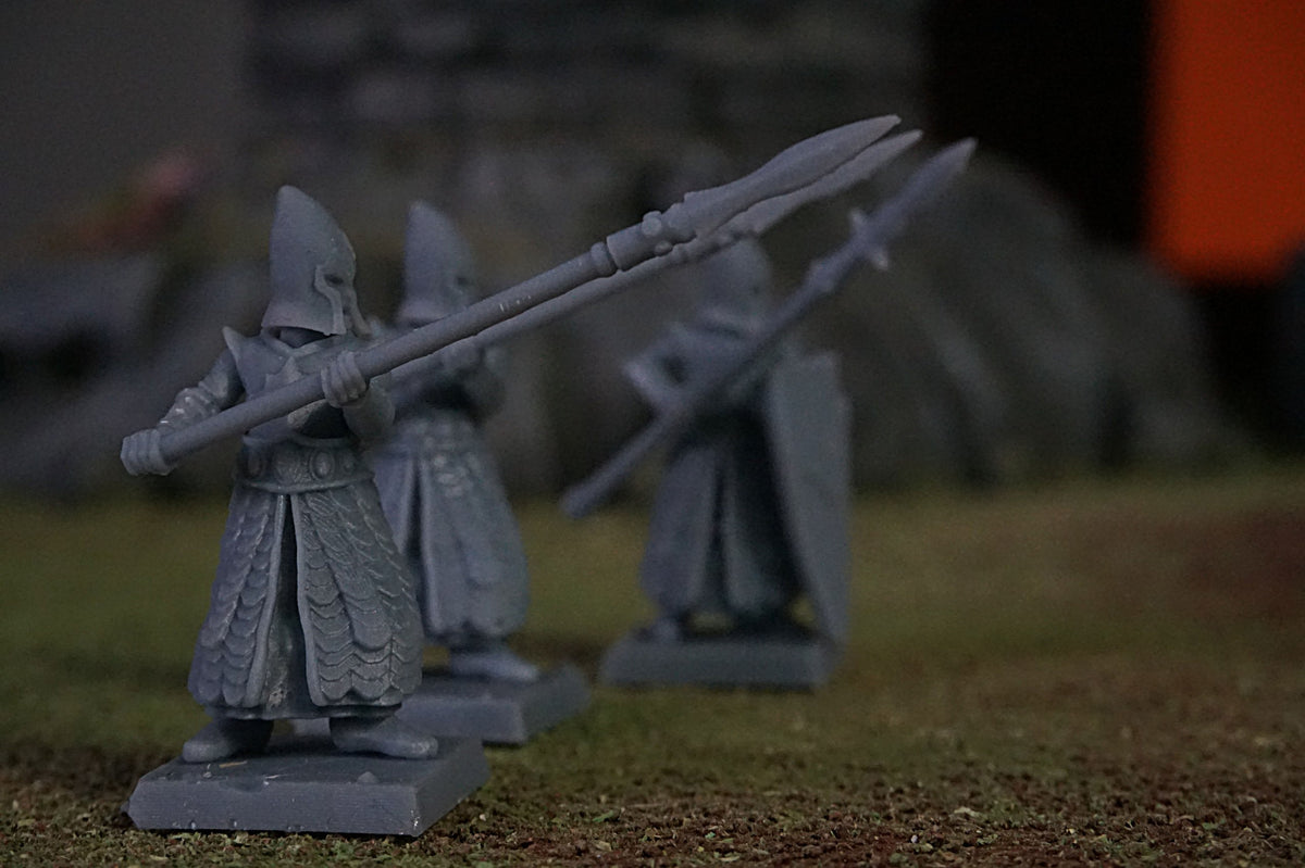 Elven Spearmen – Landor Miniatures 3D Printed Miniature (32mm) - image 3