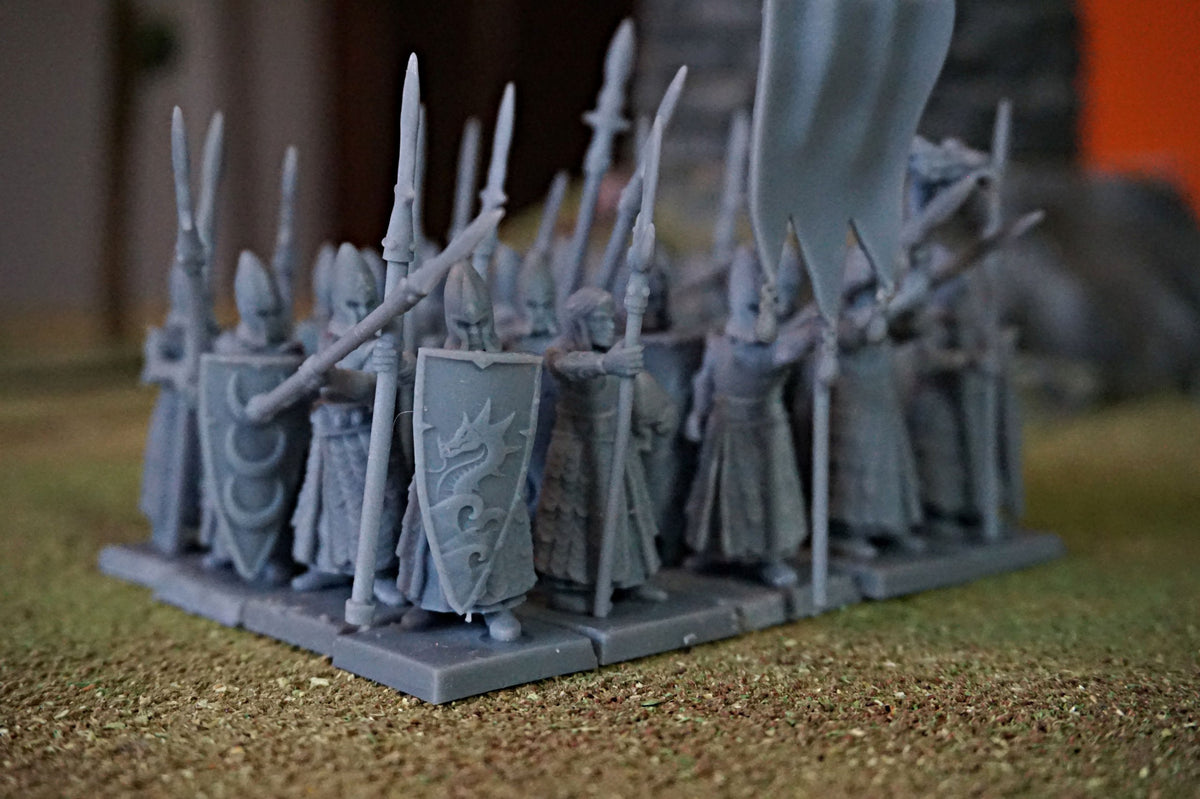 Elven Spearmen – Landor Miniatures 3D Printed Miniature (32mm) - image 8
