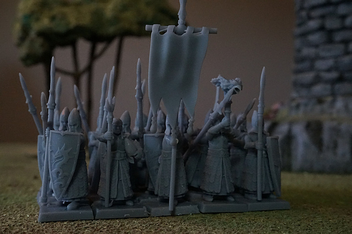 Elven Spearmen – Landor Miniatures 3D Printed Miniature (32mm) - image 17
