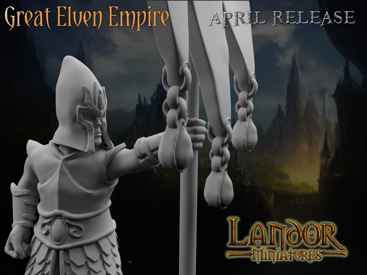 Elven Spearmen – Landor Miniatures 3D Printed Miniature (32mm) - image 18