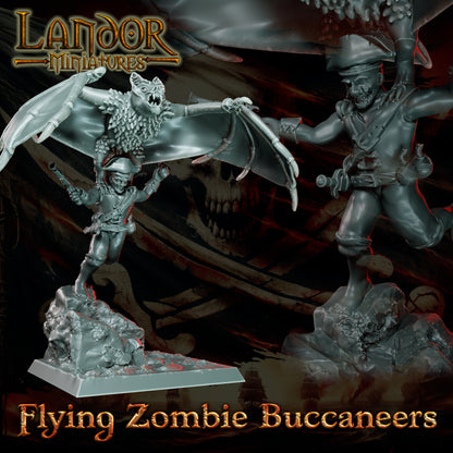 Flying zombie buccaneers – Landor Miniatures 3D Printed Miniature (32mm) - image 11