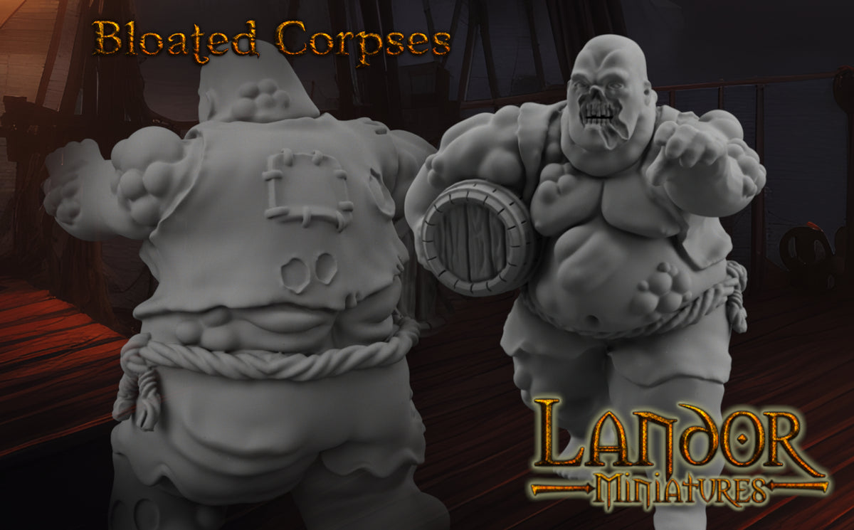 Bloated Corpses – Landor Miniatures 3D Printed Miniature (32mm) - image 2