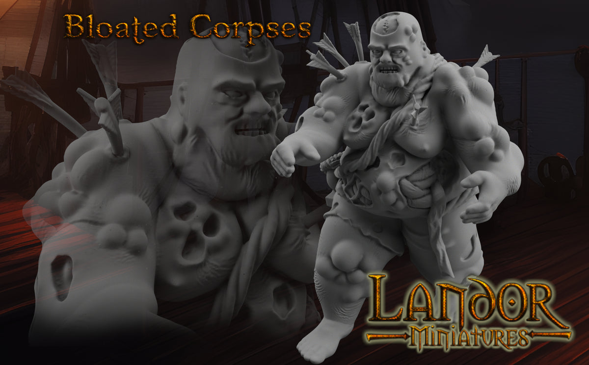 Bloated Corpses – Landor Miniatures 3D Printed Miniature (32mm) - image 5