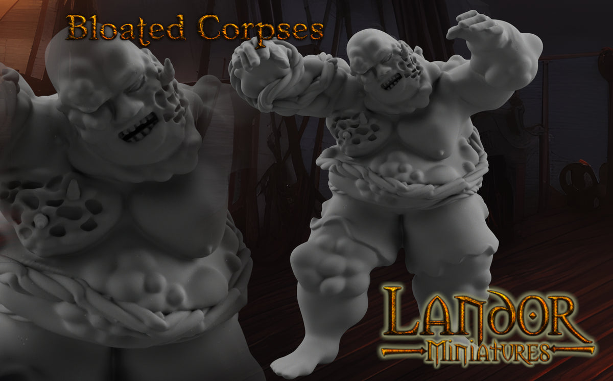 Bloated Corpses – Landor Miniatures 3D Printed Miniature (32mm) - image 6