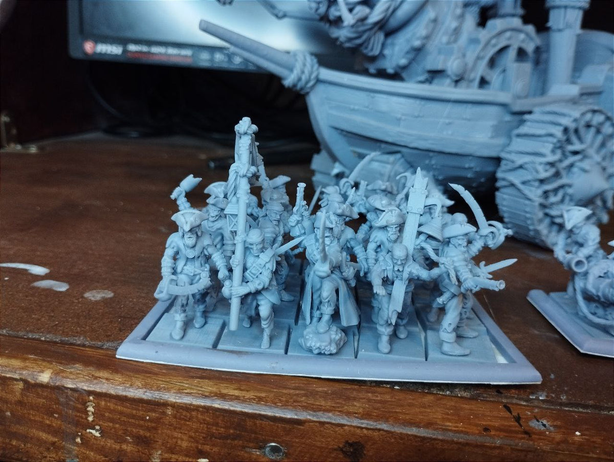 Zombie Pirates 2.0 – Landor Miniatures 3D Printed Miniature (32mm) - image 2