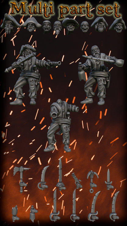 Zombie Pirates 2.0 – Landor Miniatures 3D Printed Miniature (32mm) - image 8