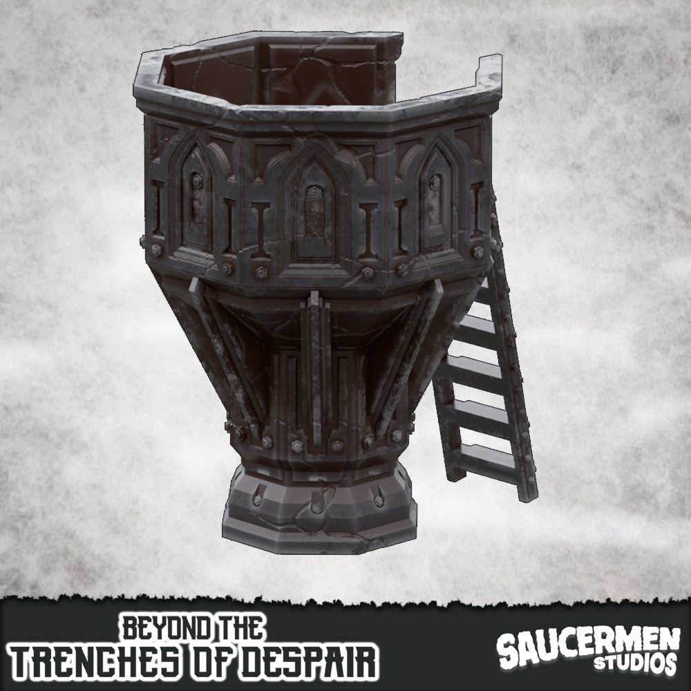 Pulpit – Beyond the Trenches of Despair | Saucermen Studios 3D Printed Tabletop Terrain (28-32mm) - image 1