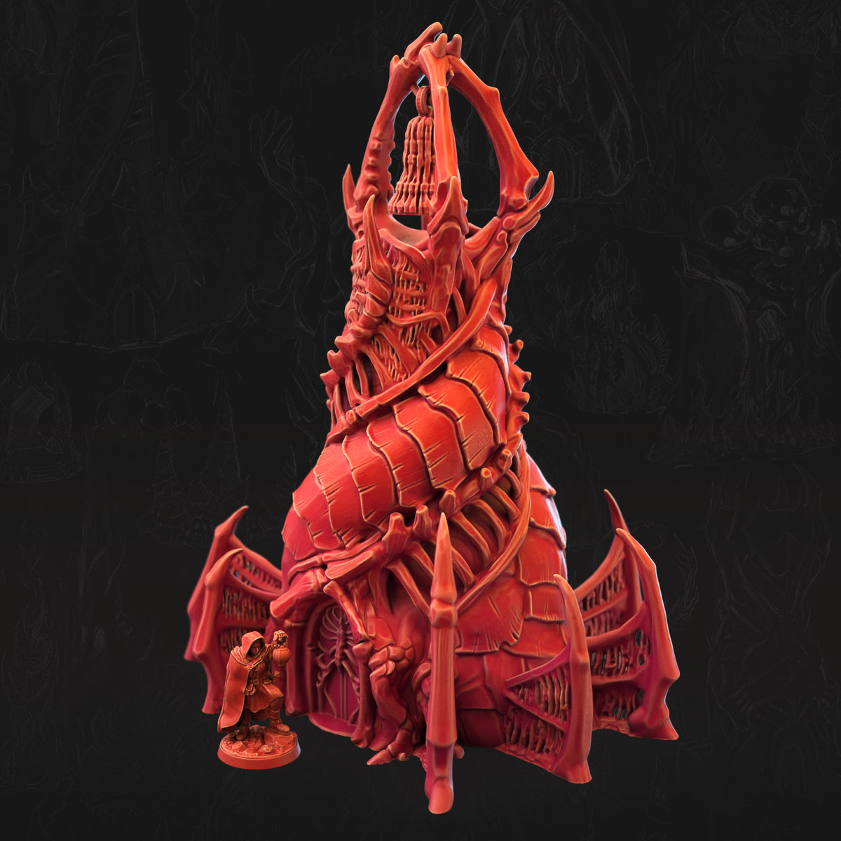 Bonebound Belltower Bone Dominion 3D printed tabletop terrain by 3DHexes – view 2