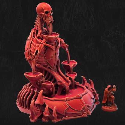 Boneshaped Fountain Bone Dominion 3D printed tabletop terrain by 3DHexes – view 2