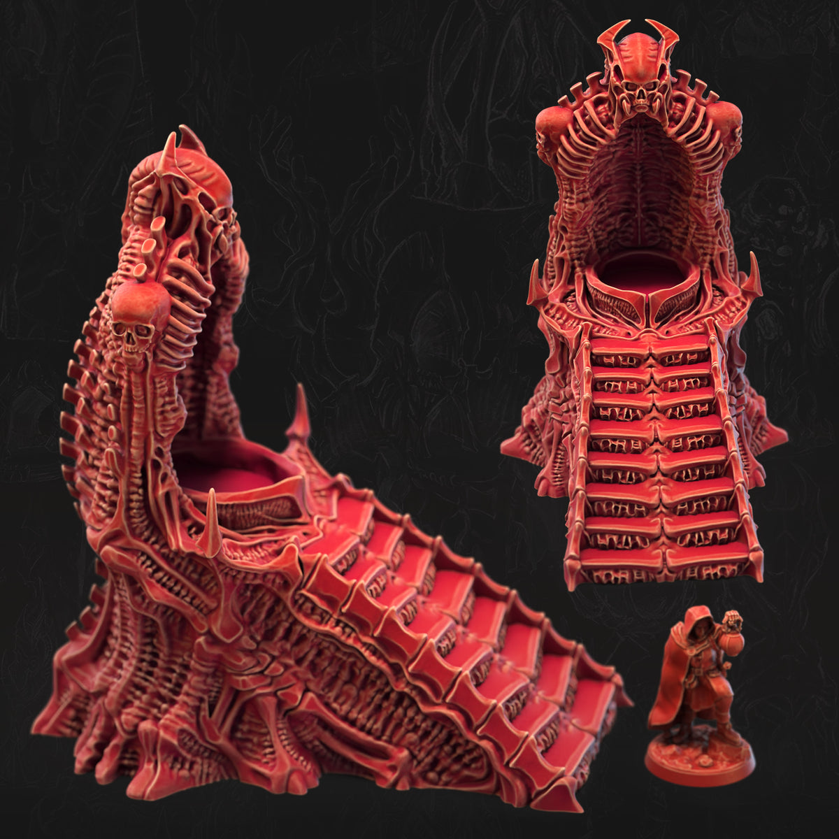 Boneshaped Well Bone Dominion 3D printed tabletop terrain by 3DHexes – view 2