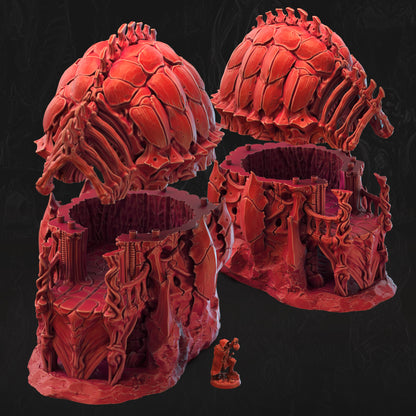 Elevated Bone Pavilion Bone Dominion 3D printed tabletop terrain by 3DHexes – view 2