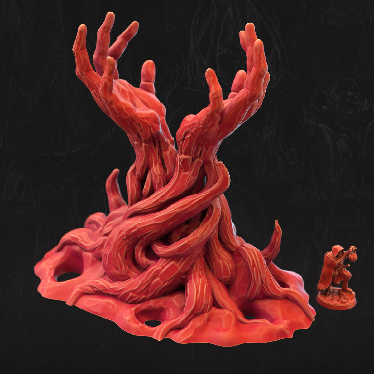 Hands of Creation Bone Dominion 3D printed tabletop terrain by 3DHexes – view 2