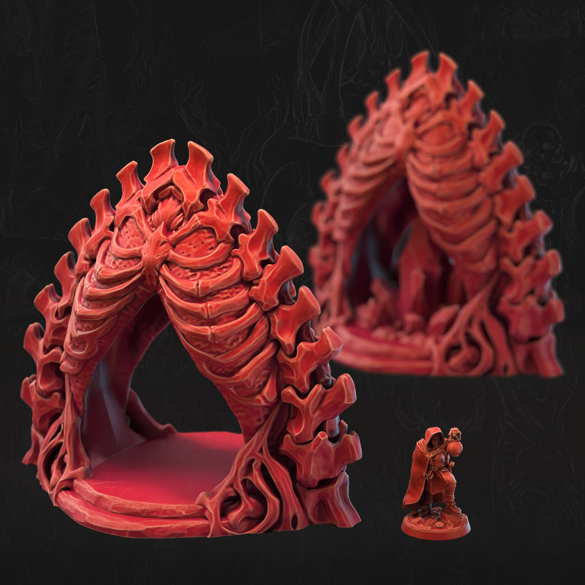 Marrow Shrine Bone Dominion 3D printed tabletop terrain by 3DHexes – view 2