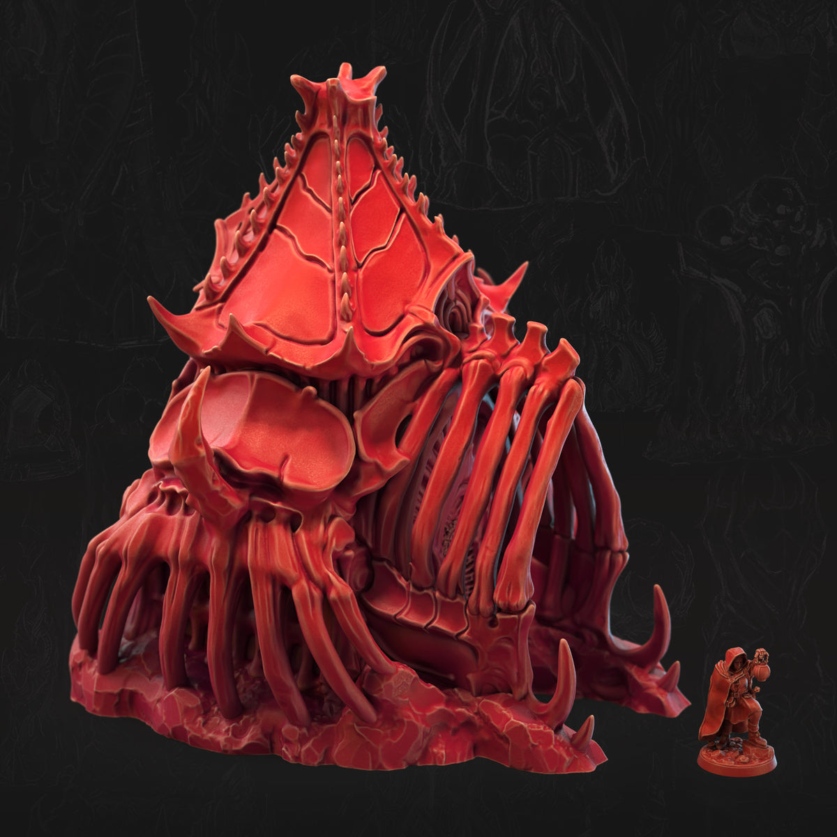 Ossuary Shrine Bone Dominion 3D printed tabletop terrain by 3DHexes – view 2