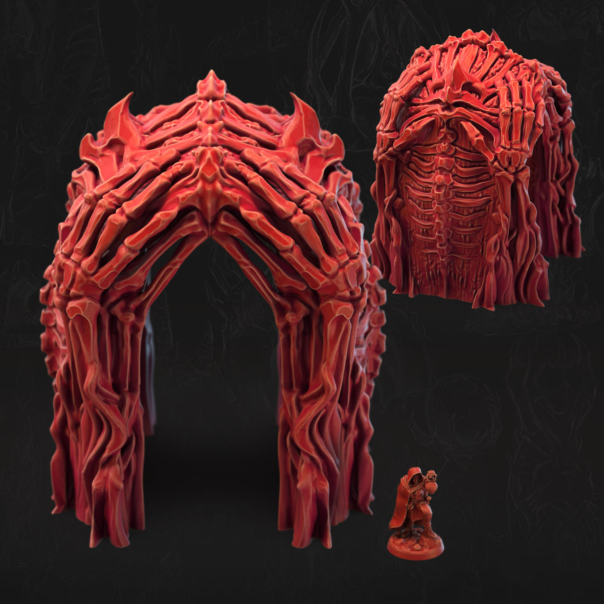 The Grasping Gate Bone Dominion 3D printed tabletop terrain by 3DHexes – view 2