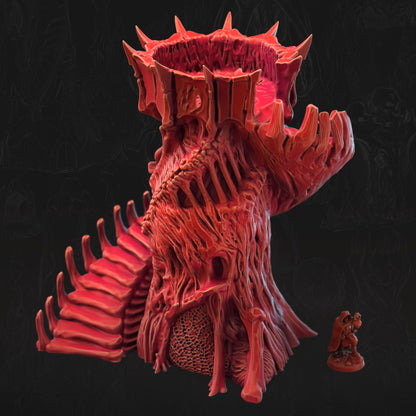 The Ribtower Bone Dominion 3D printed tabletop terrain by 3DHexes – view 2