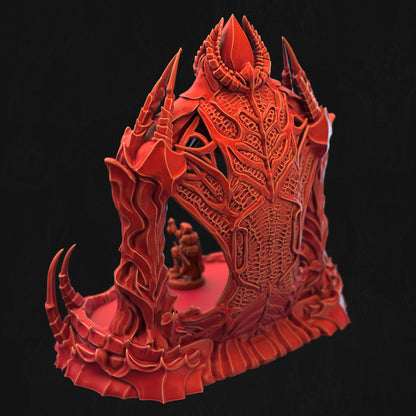 Boneshaped Dais Bonemancy Sanctum 3D printed tabletop terrain by 3DHexes – view 2
