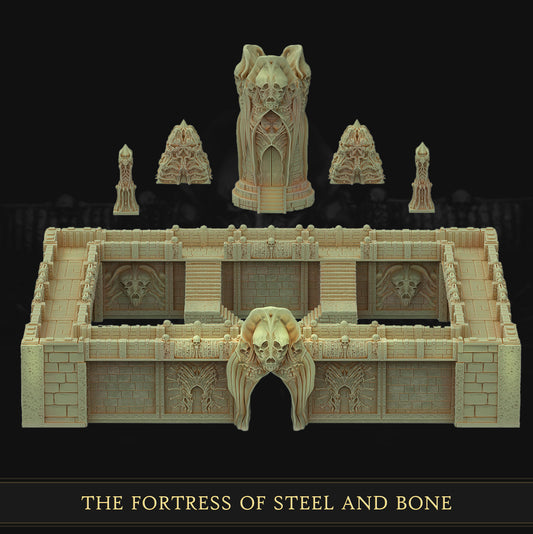 The Fortress of Steel and Bone Crossroads 3D printed tabletop terrain by 3DHexes – view 2