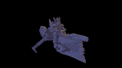 Hoverbike with Soldier 5 Variant Options