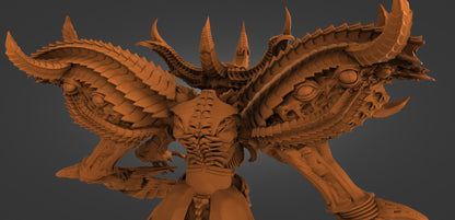 Belial Demon Fantasy Model 2 Versions 50mm 75mm 100mm 150mm {By3DArtGuy}
