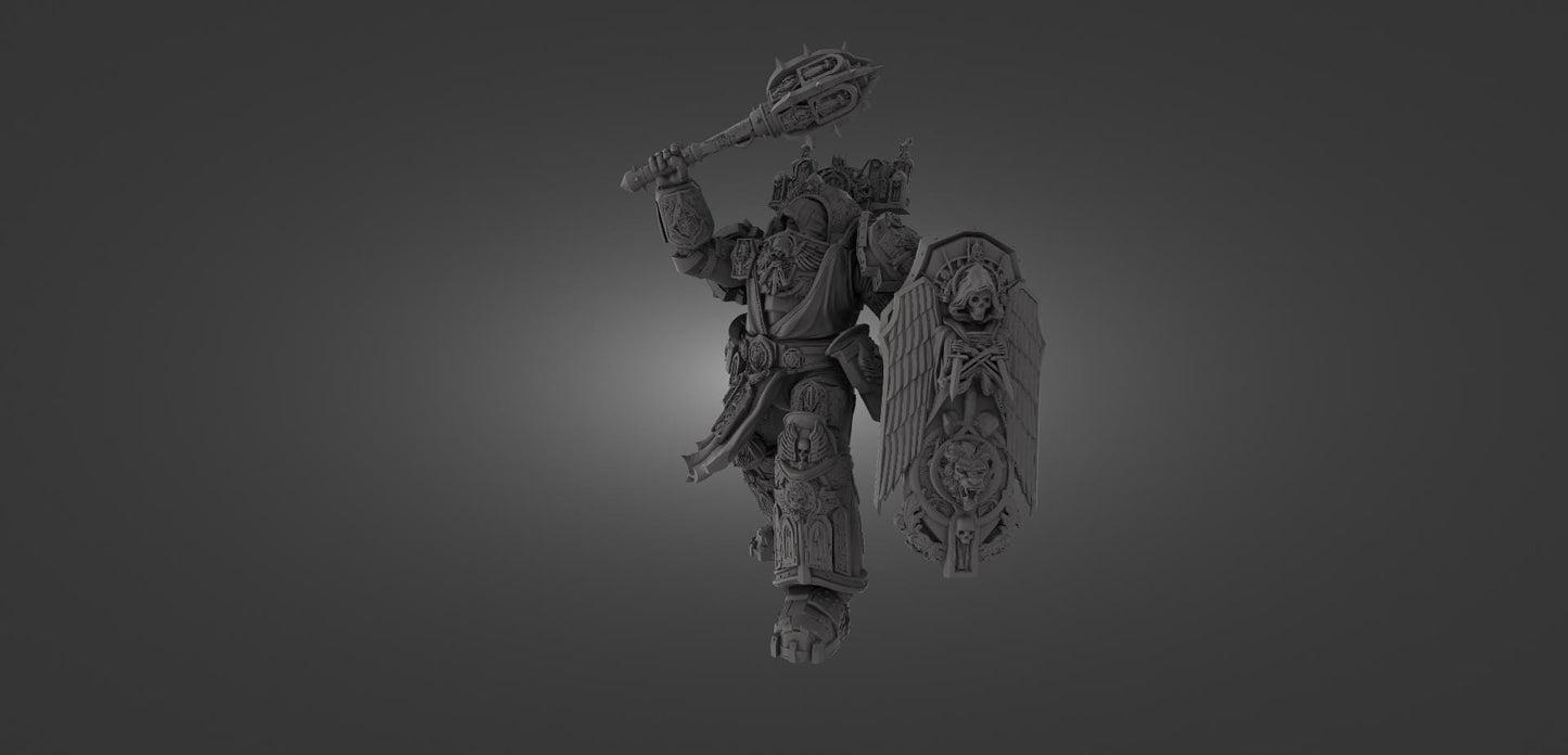 GrimKnight Miniature Ranged & Melee Parts Included Wargaming Proxy {By 3DArtguy)