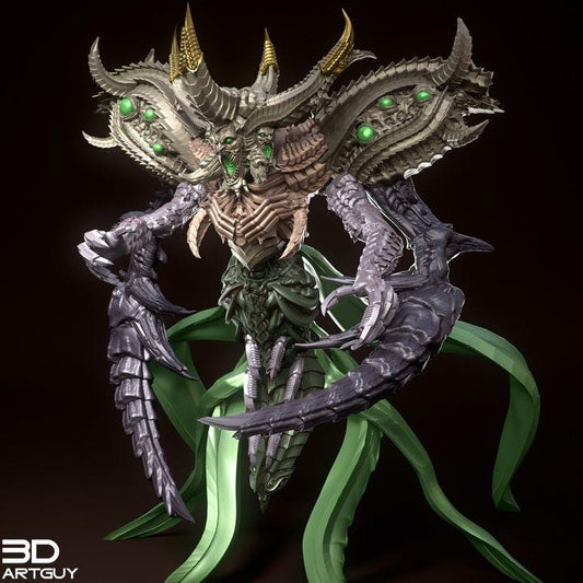 Belial Demon Fantasy Model 2 Versions 50mm 75mm 100mm 150mm {By3DArtGuy}