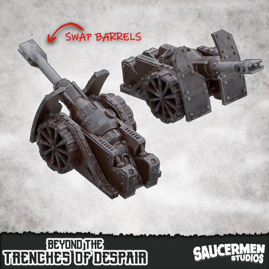 Artillery - Mobile – Beyond the Trenches of Despair | Saucermen Studios 3D Printed Tabletop Terrain (28-32mm) - image 1