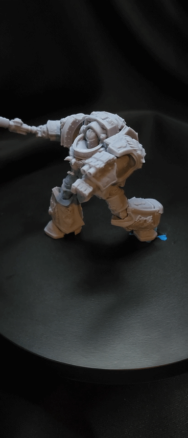 New! Golden Mech Grimdark Miniature Shooting w/ Lance 38mm 50mm 75mm 100mm