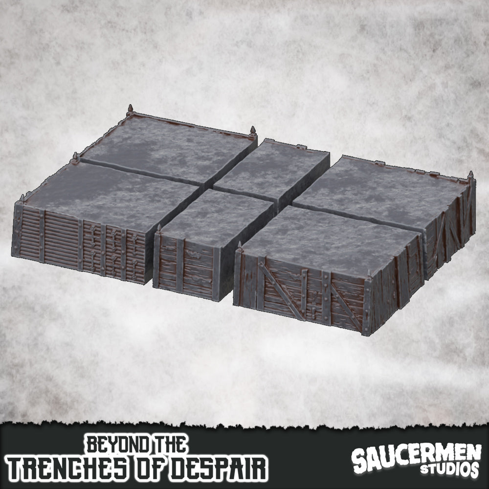 Trenches - Large Segmented – Beyond the Trenches of Despair | Saucermen Studios 3D Printed Tabletop Terrain (28-32mm) - image 1