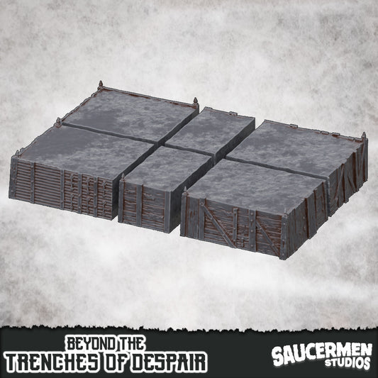 Trenches - Large Segmented – Beyond the Trenches of Despair | Saucermen Studios 3D Printed Tabletop Terrain (28-32mm) - image 1
