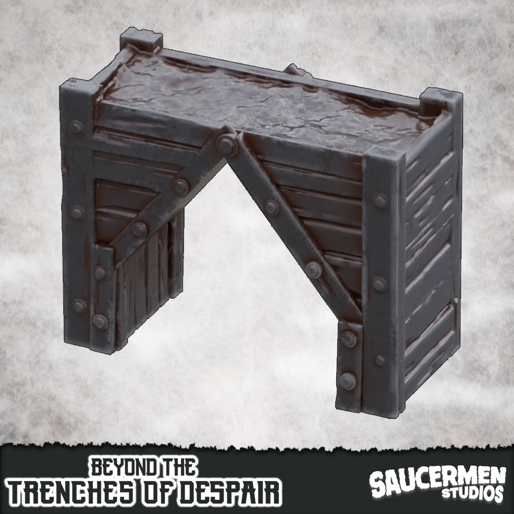 Trench Walkthrough – Beyond the Trenches of Despair | Saucermen Studios 3D Printed Tabletop Terrain (28-32mm) - image 1