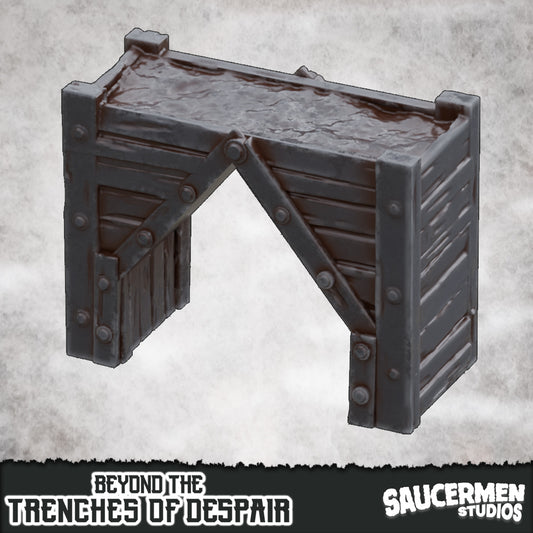 Trench Walkthrough – Beyond the Trenches of Despair | Saucermen Studios 3D Printed Tabletop Terrain (28-32mm) - image 1