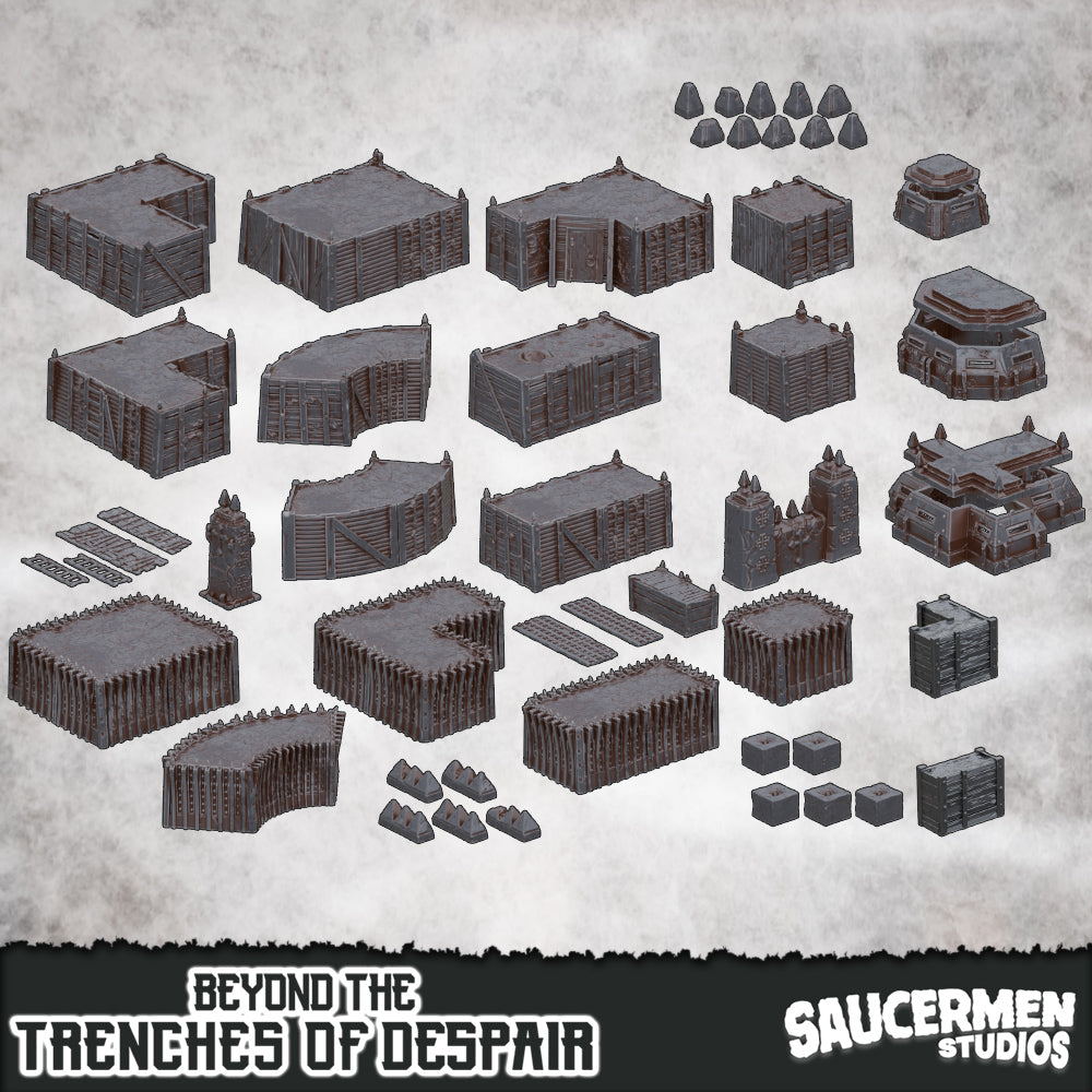 Core Set – Beyond the Trenches of Despair | Saucermen Studios 3D Printed Tabletop Terrain (28-32mm) - image 1