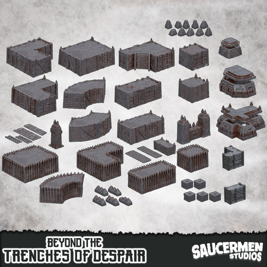 Core Set – Beyond the Trenches of Despair | Saucermen Studios 3D Printed Tabletop Terrain (28-32mm) - image 1