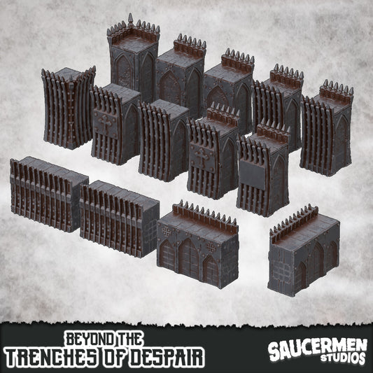 Great Wall – Beyond the Trenches of Despair | Saucermen Studios 3D Printed Tabletop Terrain (28-32mm) - image 1