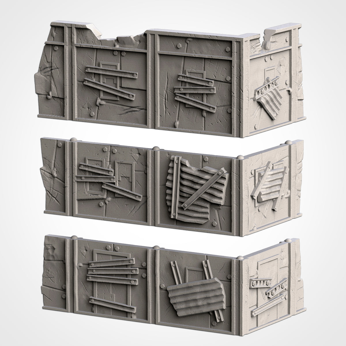 Post Apocalyptic Ruined WTC Terrain Tall Set or Pieces {By TxarliFactory}