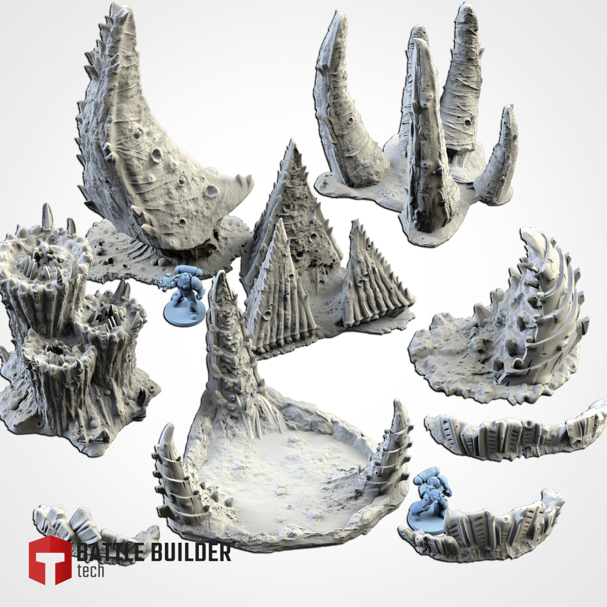 Alien Landscape Terrain Full Set or Pieces {By TXARLIFACTORY}